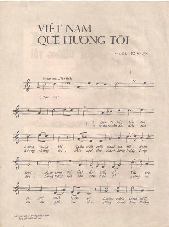 Sheet nhạc Việt Nam quê hương tôi - Trang 4