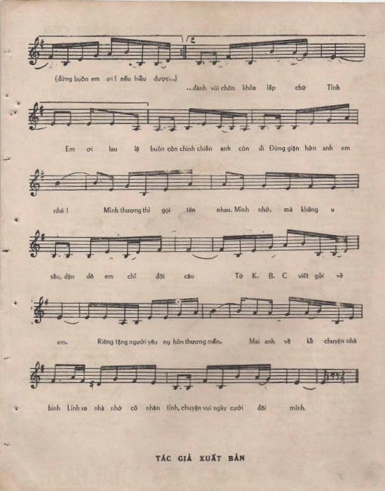 Sheet nhạc Viết từ KBC - Trang 3