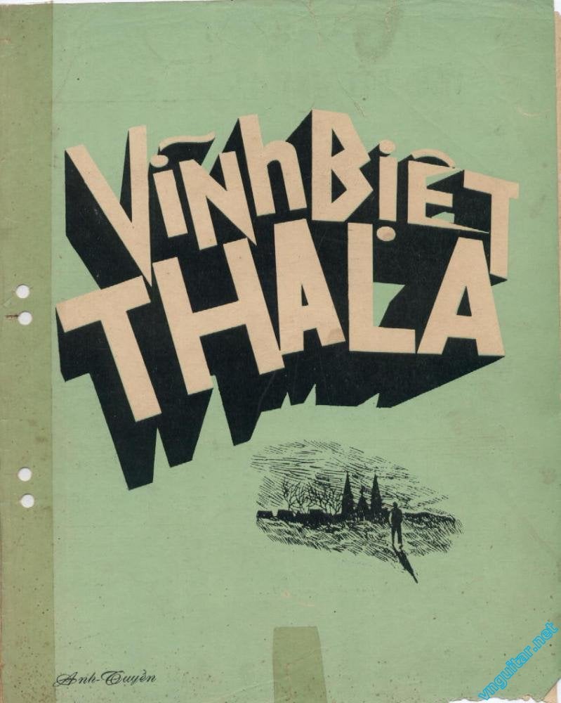 Sheet nhạc Vĩnh biệt Tha La - Trang 1
