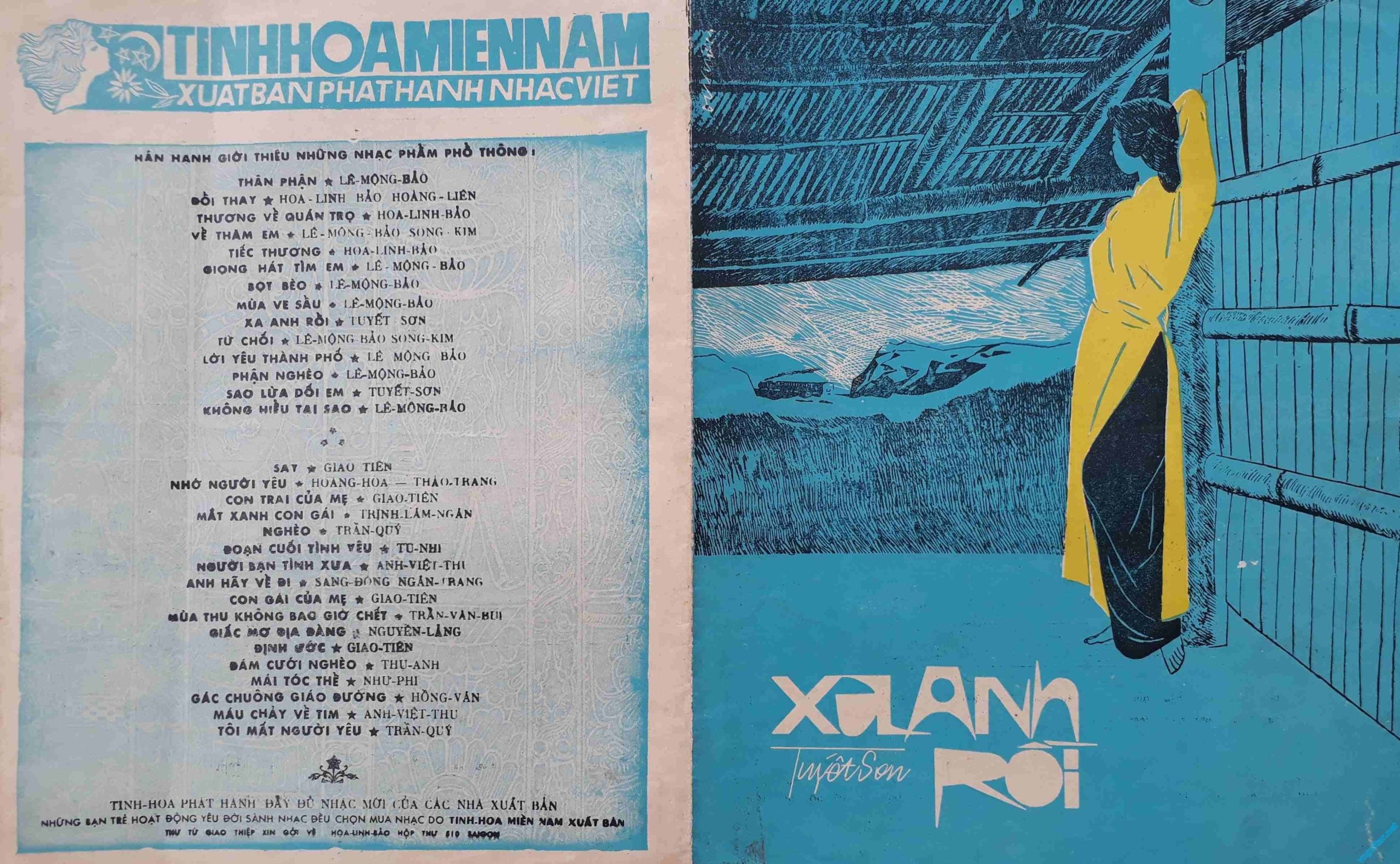 Sheet nhạc Xa anh rồi - Trang 1