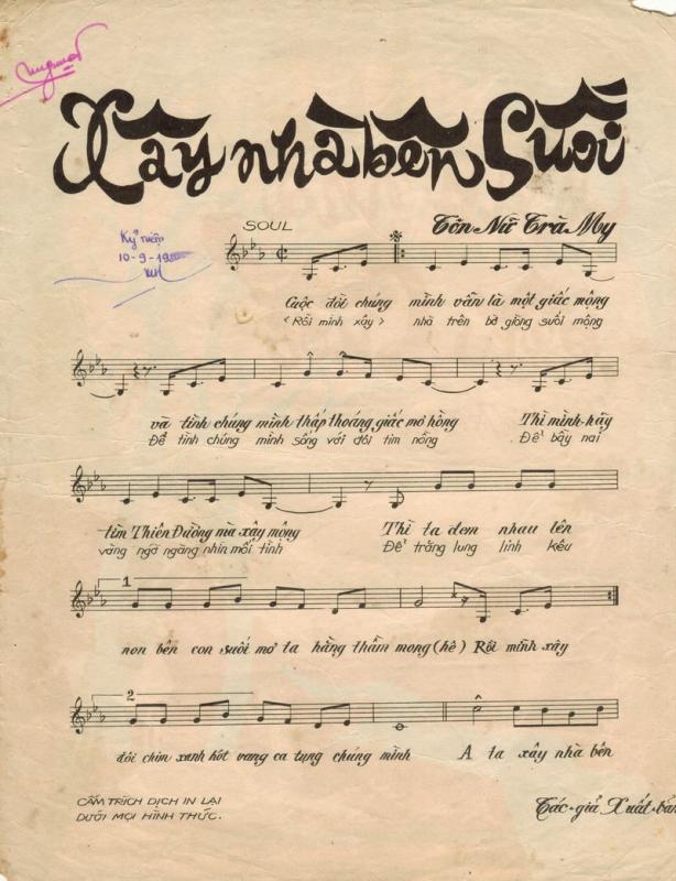 Sheet nhạc Xây nhà bên suối - Trang 2