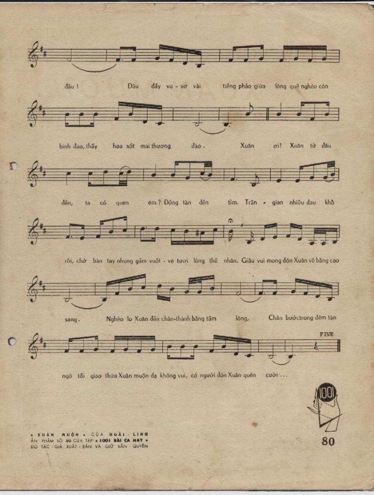 Sheet nhạc Xuân muộn - Trang 3