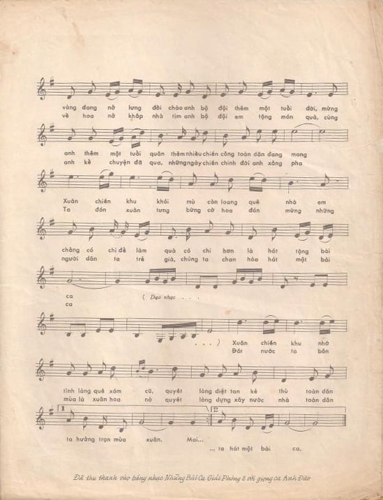 Sheet nhạc Xuân chiến khu - Trang 6