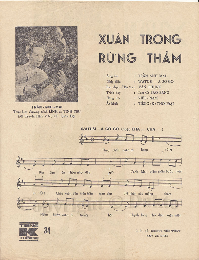 Sheet nhạc Xuân trong rừng thẳm - Trang 2