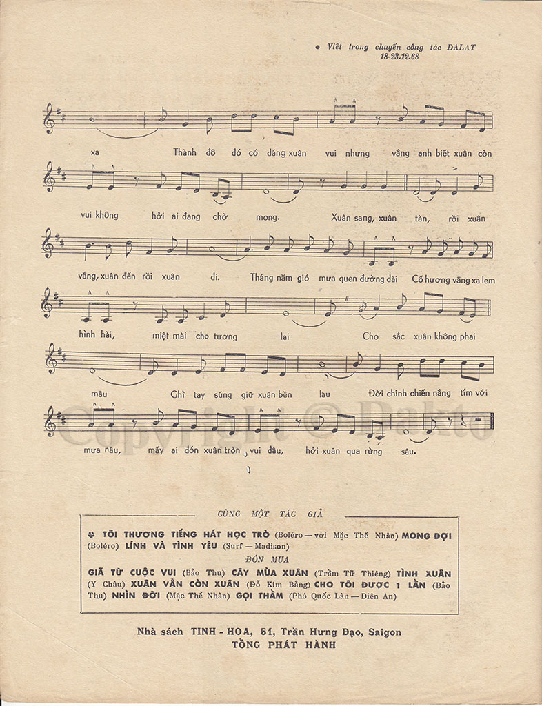 Sheet nhạc Xuân trong rừng thẳm - Trang 3