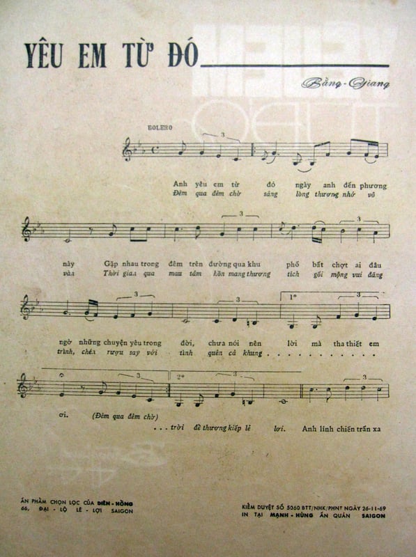 Sheet nhạc Yêu em từ đó - Trang 2
