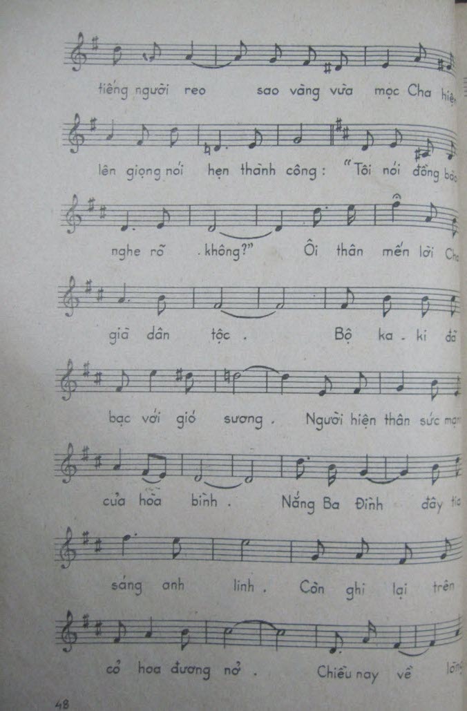 Sheet nhạc Ba Đình nắng - Trang 3