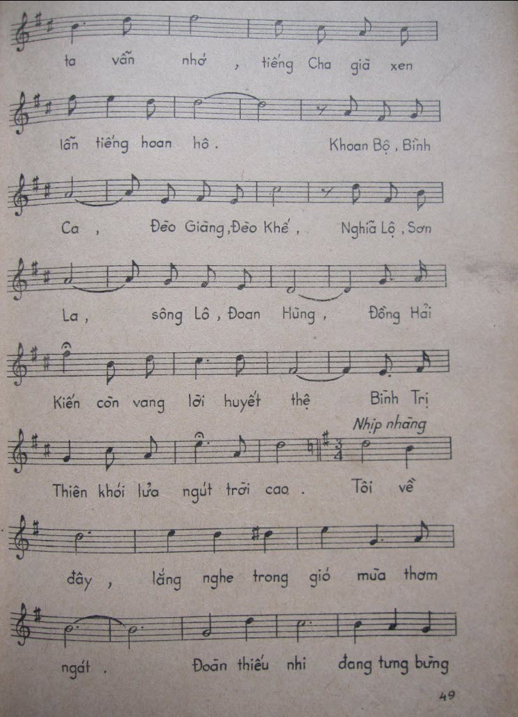 Sheet nhạc Ba Đình nắng - Trang 4