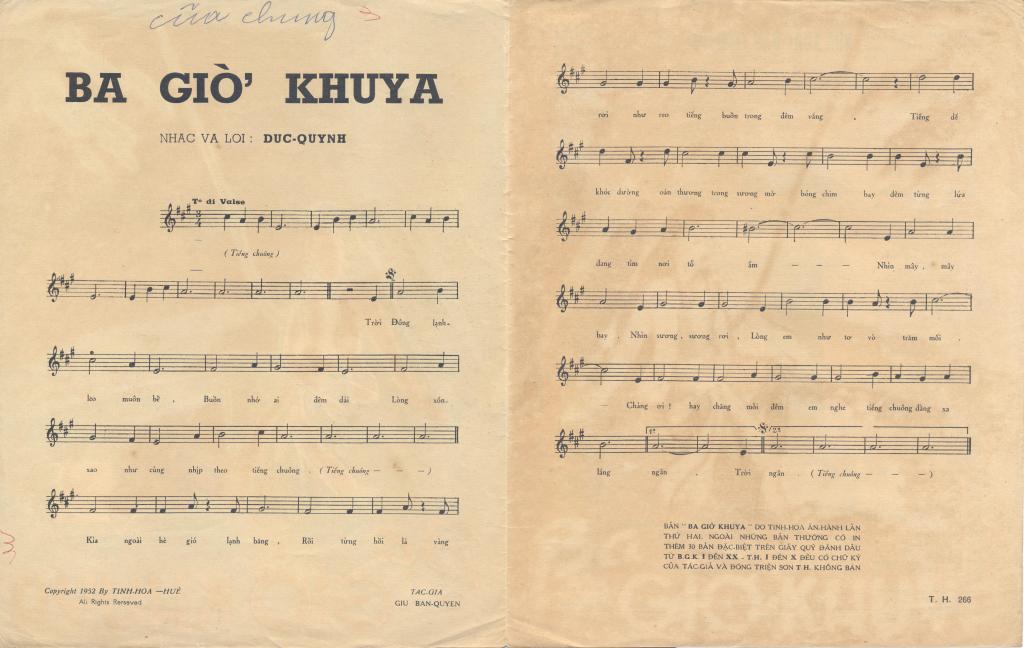 Sheet nhạc Ba giờ khuya - Trang 2