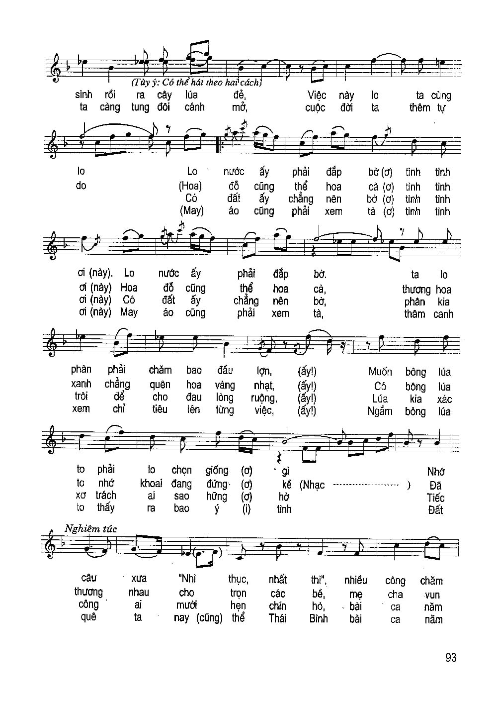 Sheet nhạc Bài ca năm tấn - Trang 2