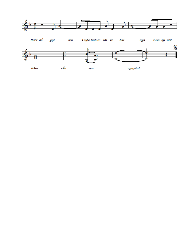 Sheet nhạc Bao điều tha thiết - Trang 2