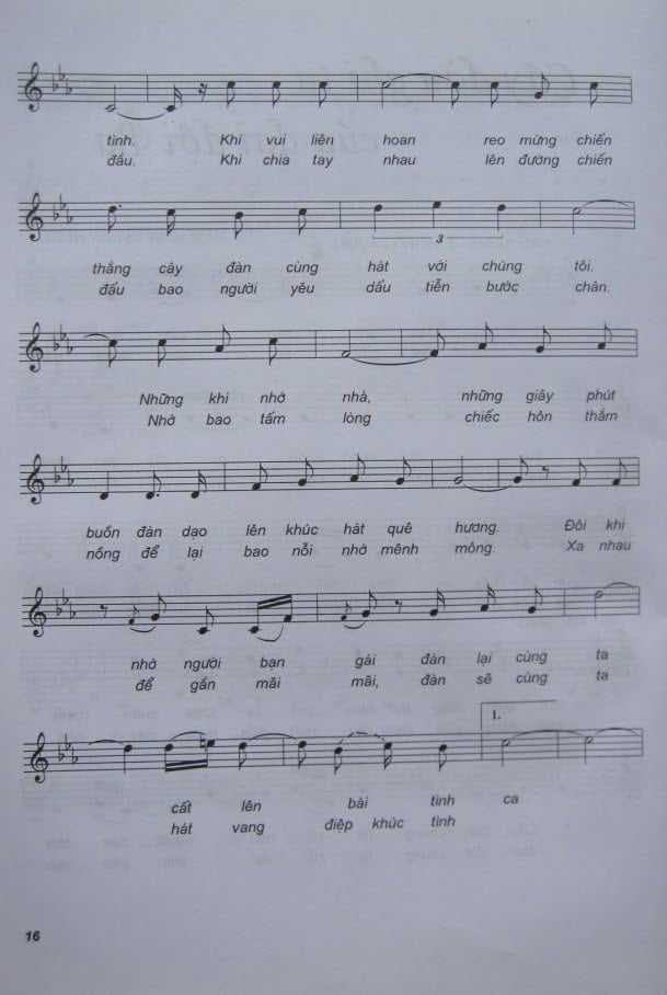 Sheet nhạc Cây đàn ghita của đại đội ba - Trang 2