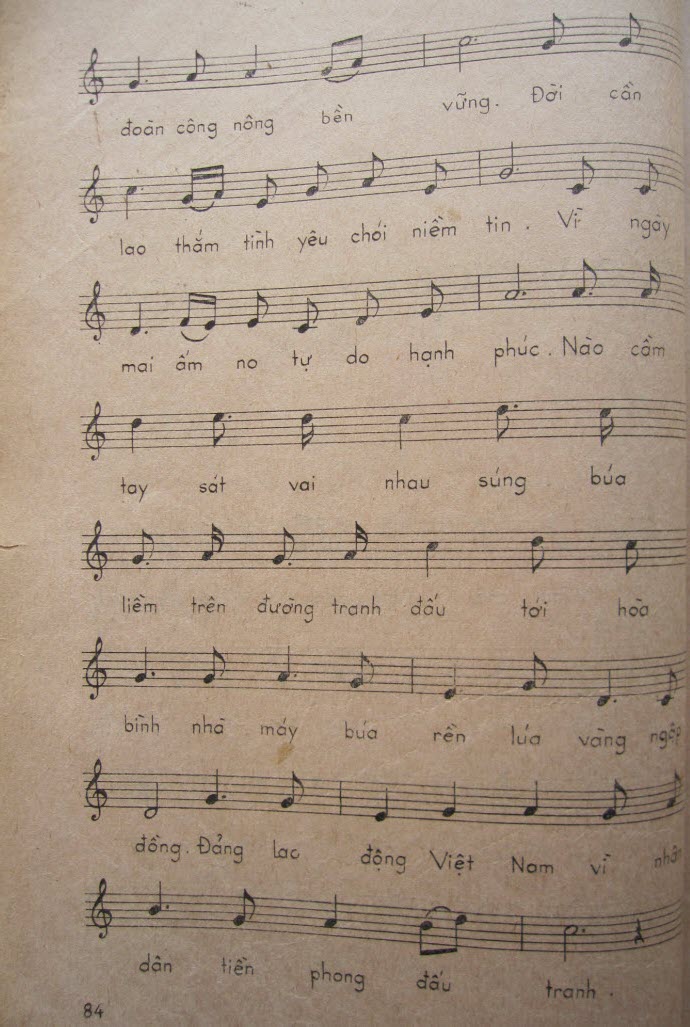 Sheet nhạc Chào mừng Đảng Lao động Việt Nam - Trang 2