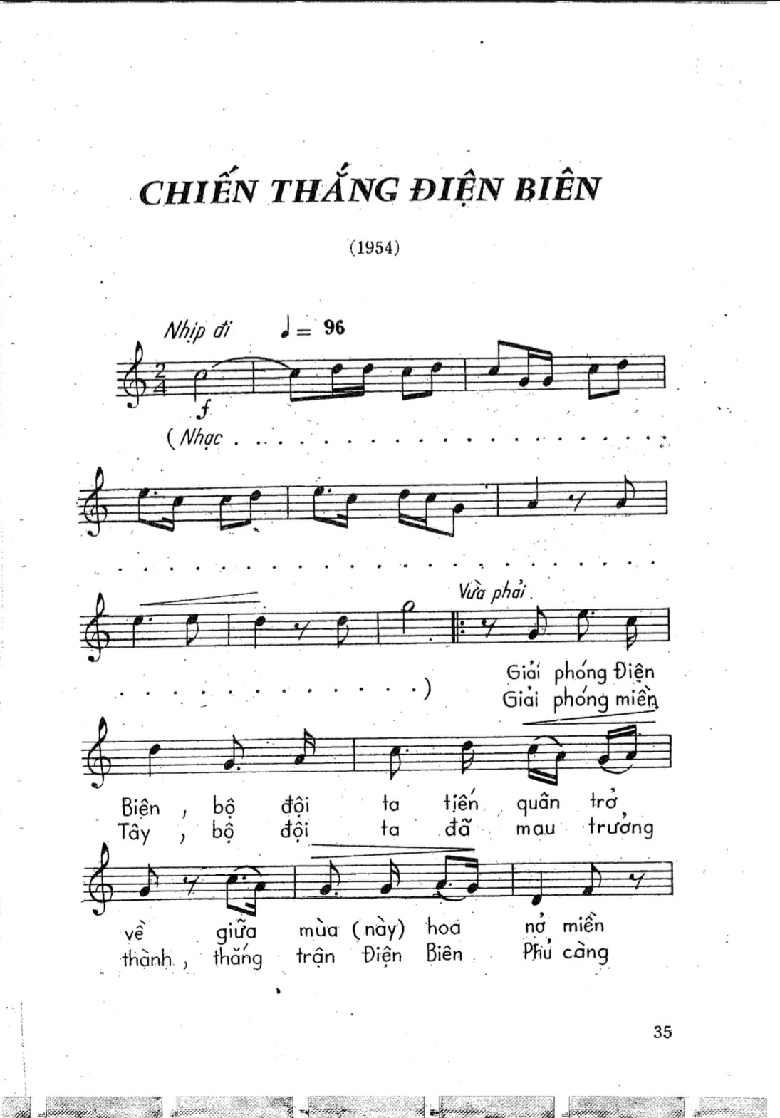 Chiến thắng điện biên Sheet Nhạc