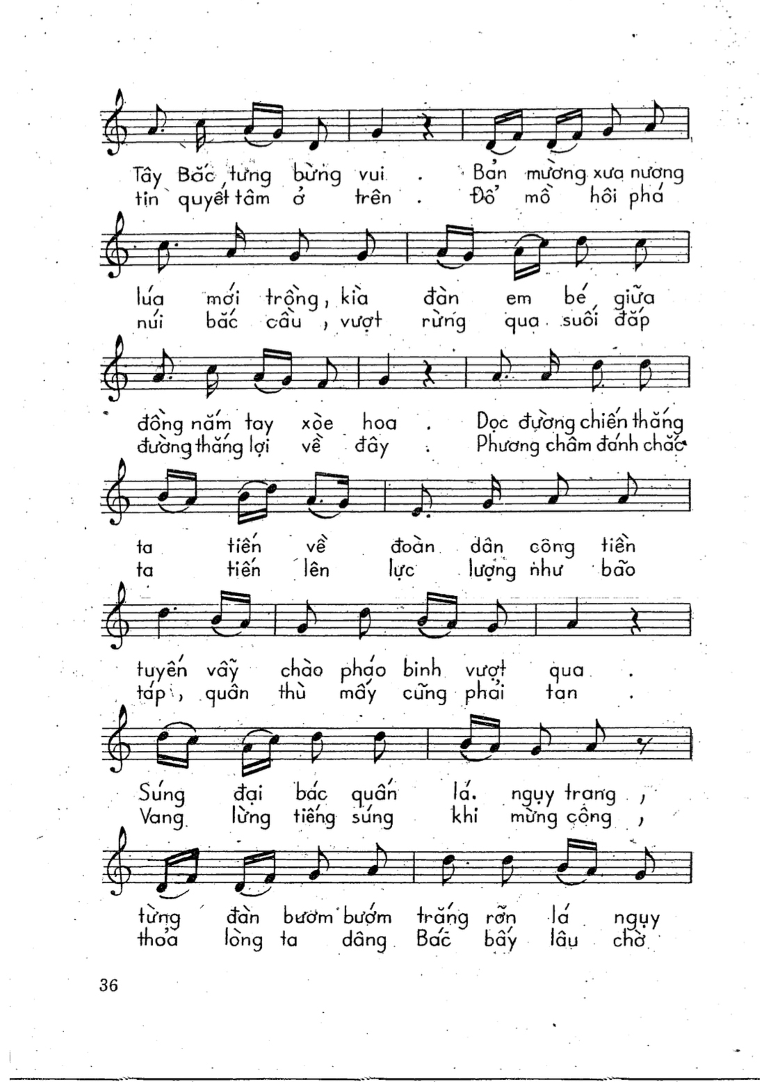 Sheet nhạc Chiến thắng điện biên - Trang 2