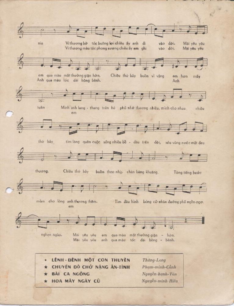 Sheet nhạc Cho nhau chiều thứ bảy - Trang 3