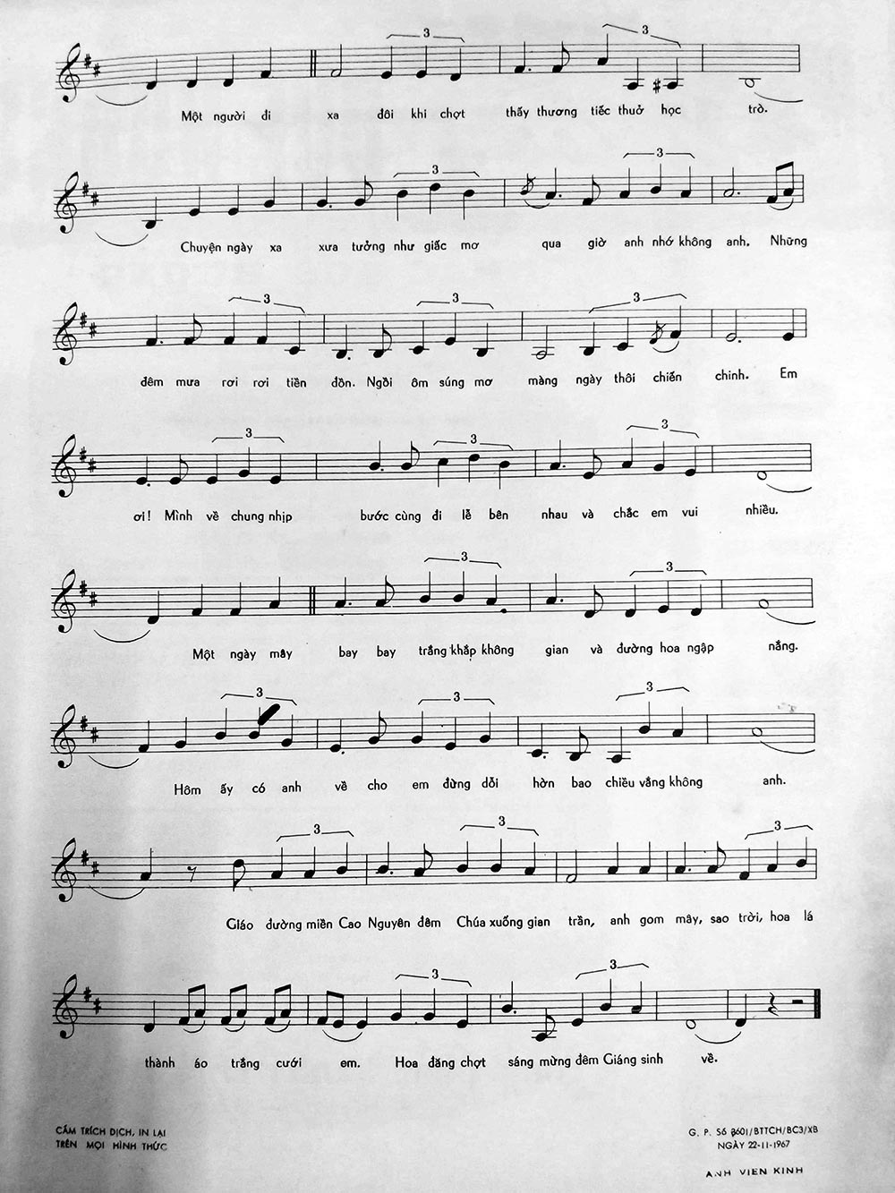 Sheet nhạc Đêm kỷ niệm - Trang 3
