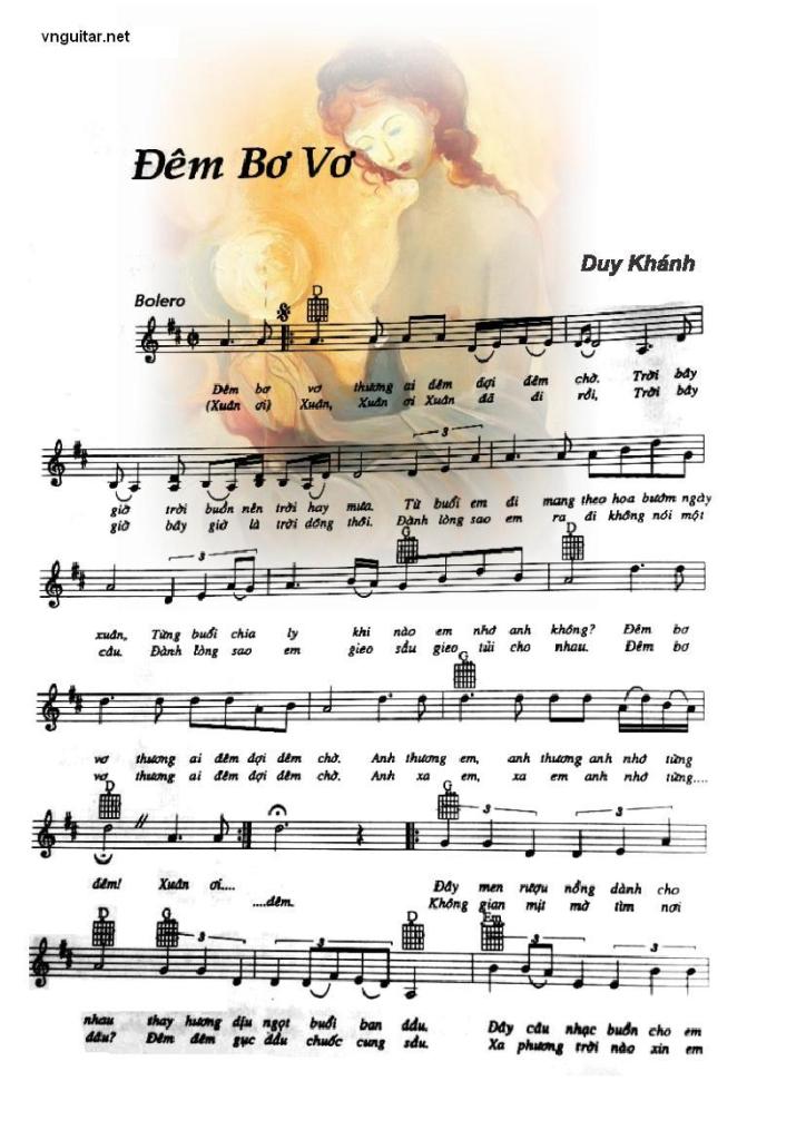 Sheet nhạc Đêm bơ vơ - Trang 5