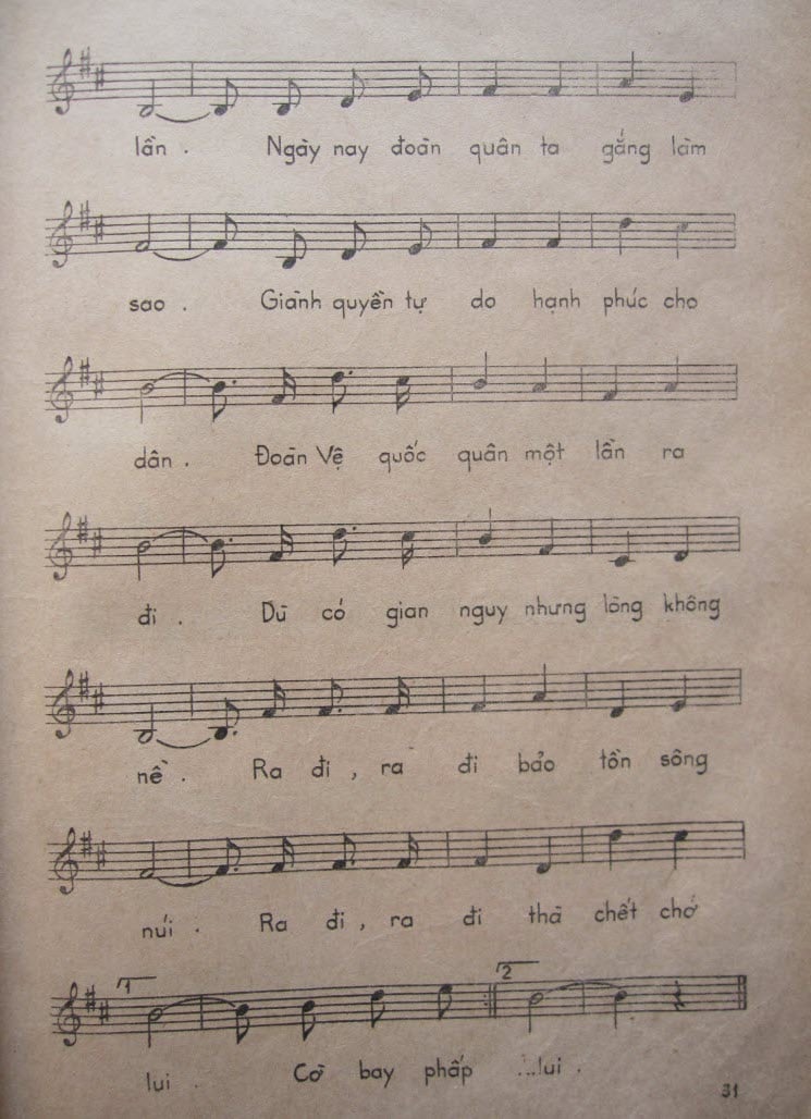 Sheet nhạc Đoàn vệ quốc quân - Trang 3
