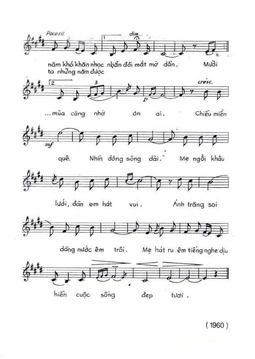Sheet nhạc Dòng nước mát - Trang 2