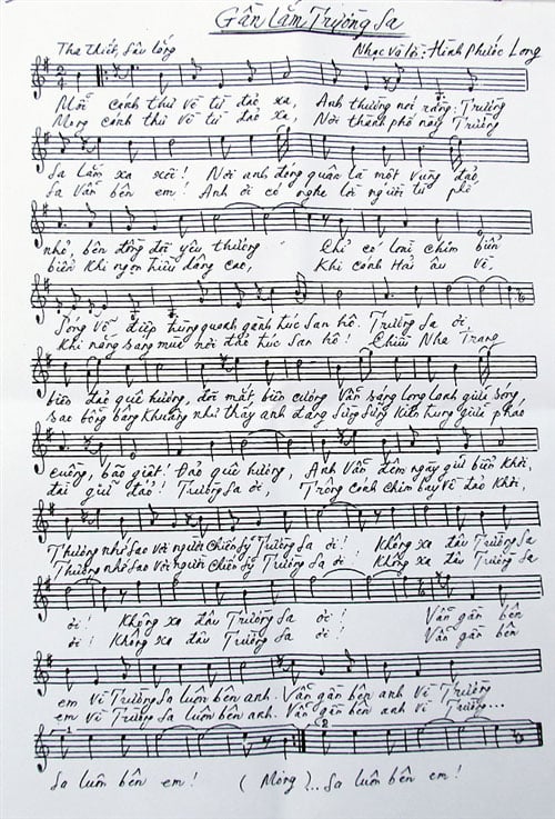 Sheet nhạc Gần lắm Trường Sa - Trang 3