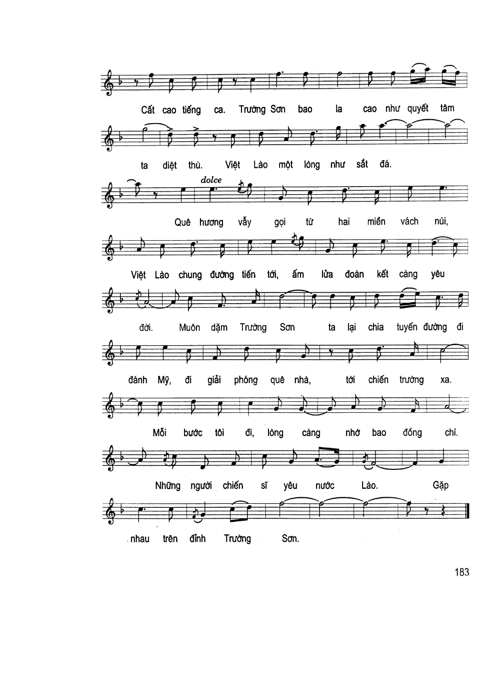 Sheet nhạc Gặp nhau trên đỉnh Trường Sơn - Trang 2