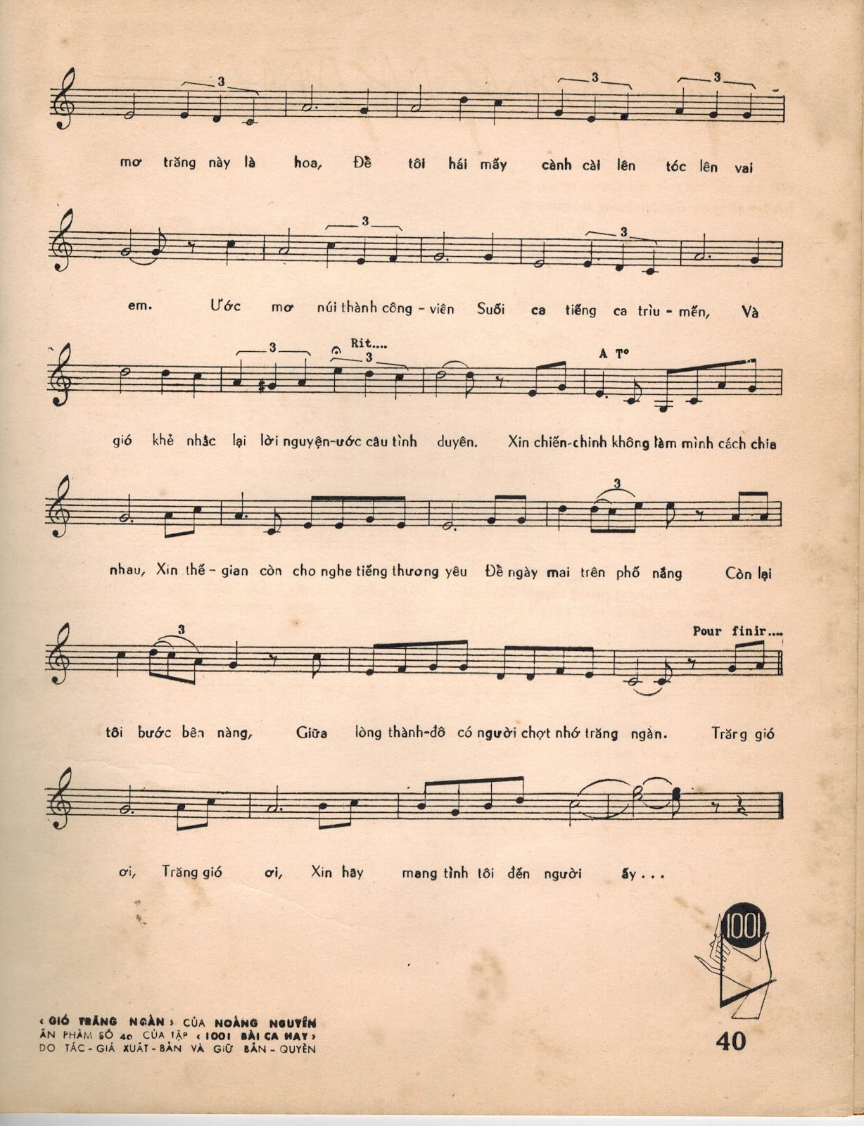 Sheet nhạc Gió trăng ngàn - Trang 3