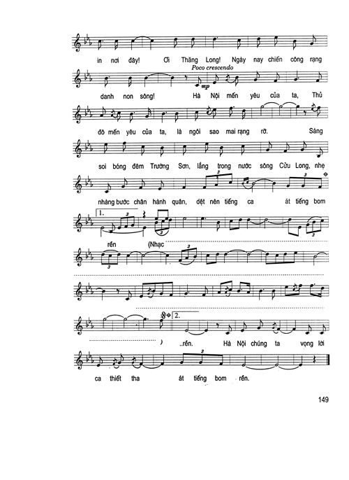 Sheet nhạc Hà Nội niềm tin và hy vọng - Trang 6