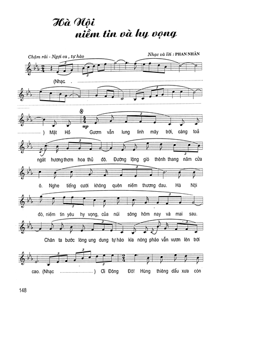 Sheet nhạc Hà Nội niềm tin và hy vọng - Trang 5