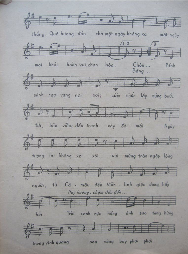 Sheet nhạc Hành khúc giải phóng - Trang 3