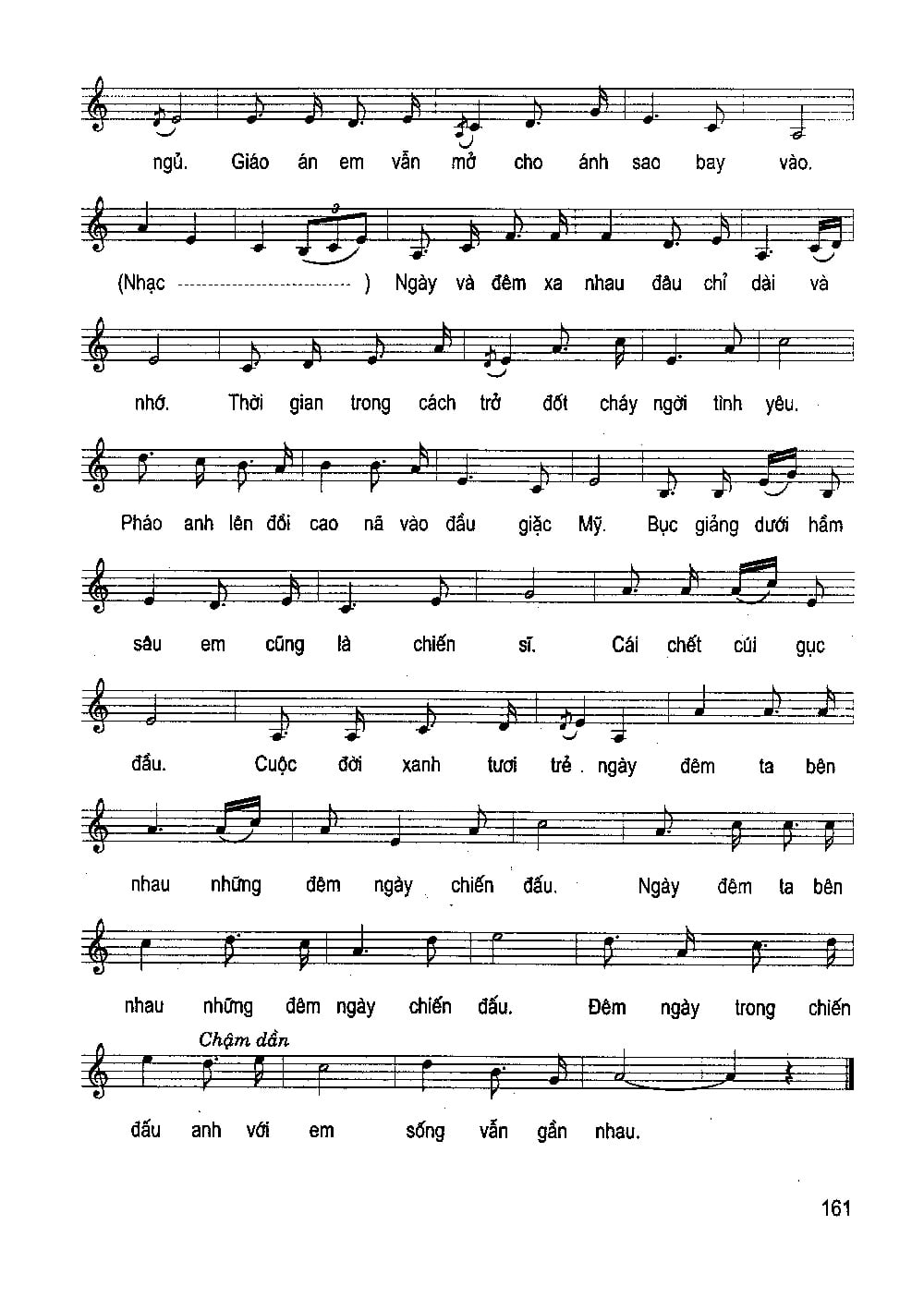 Sheet nhạc Hành khúc ngày và đêm - Trang 2