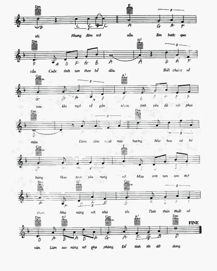 Sheet nhạc Hoa sứ nhà nàng - Trang 6