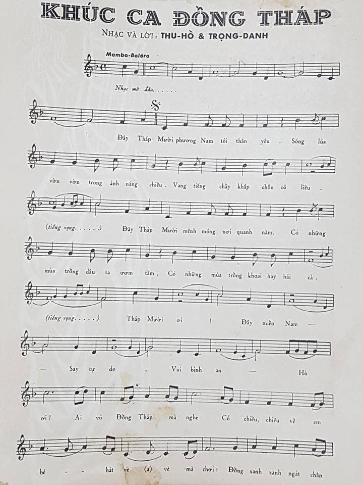 Sheet nhạc Khúc ca Đồng Tháp - Trang 2