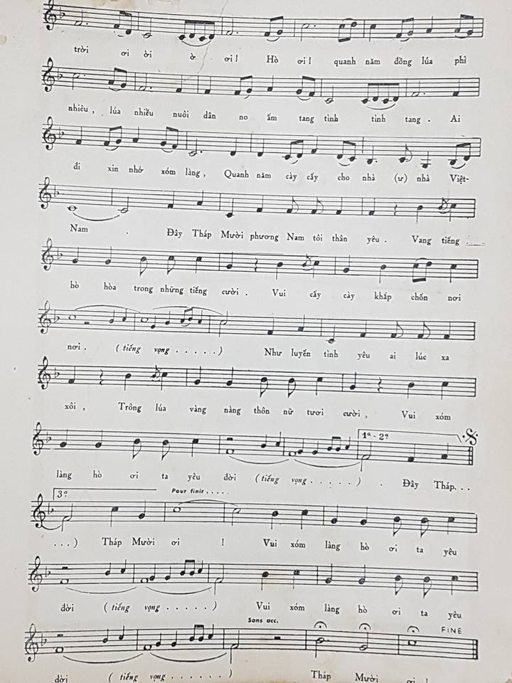 Sheet nhạc Khúc ca Đồng Tháp - Trang 3