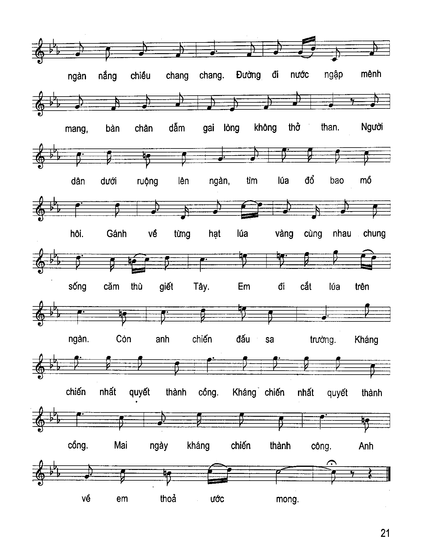 Sheet nhạc Lên ngàn - Trang 2