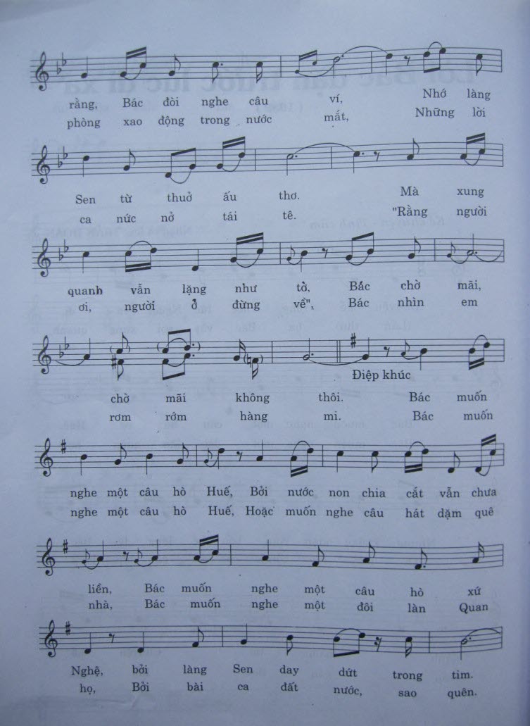 Sheet nhạc Lời Bác dặn trước lúc đi xa - Trang 2