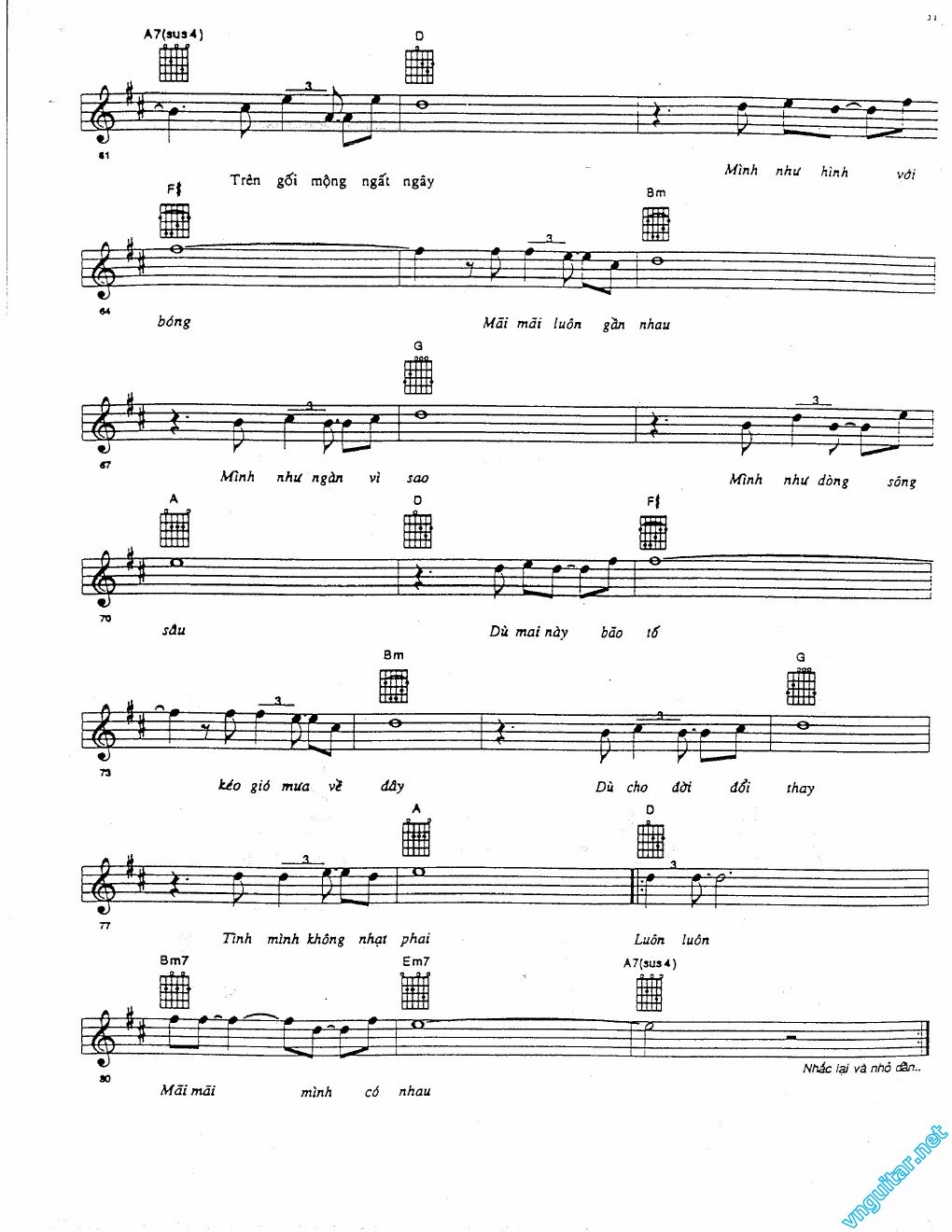 Sheet nhạc Luôn luôn mãi mãi - Trang 4