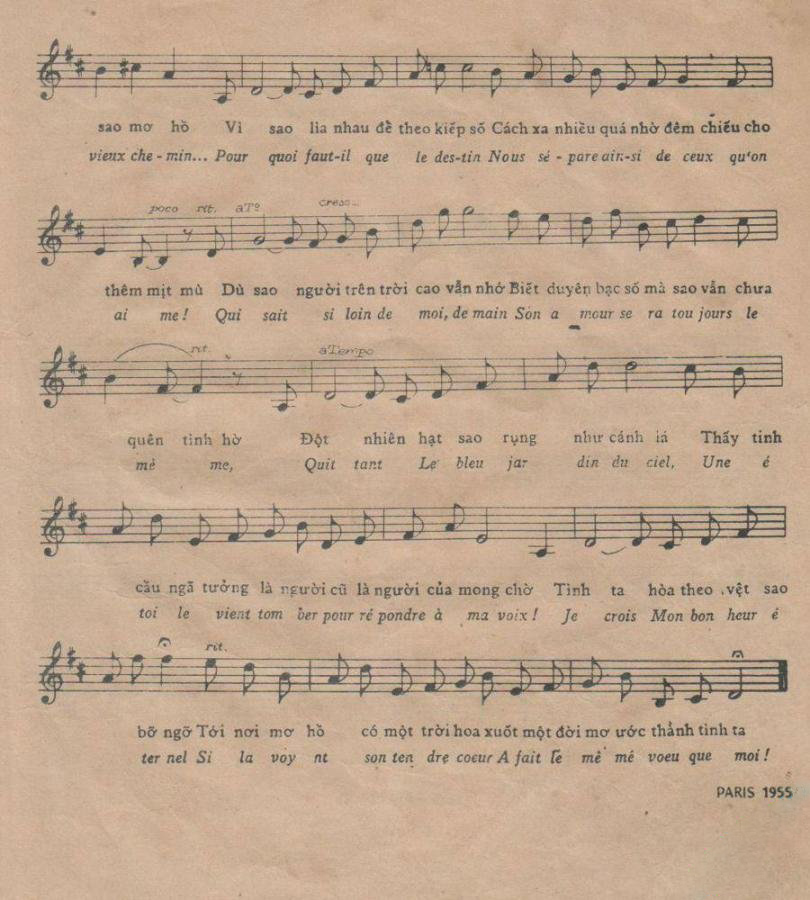 Sheet nhạc Mơ mòng - Trang 2