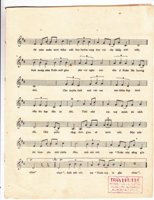 Sheet nhạc Mùa xuân gửi em - Trang 3