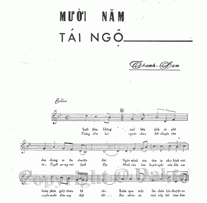 Sheet nhạc Mười năm tái ngộ - Trang 4