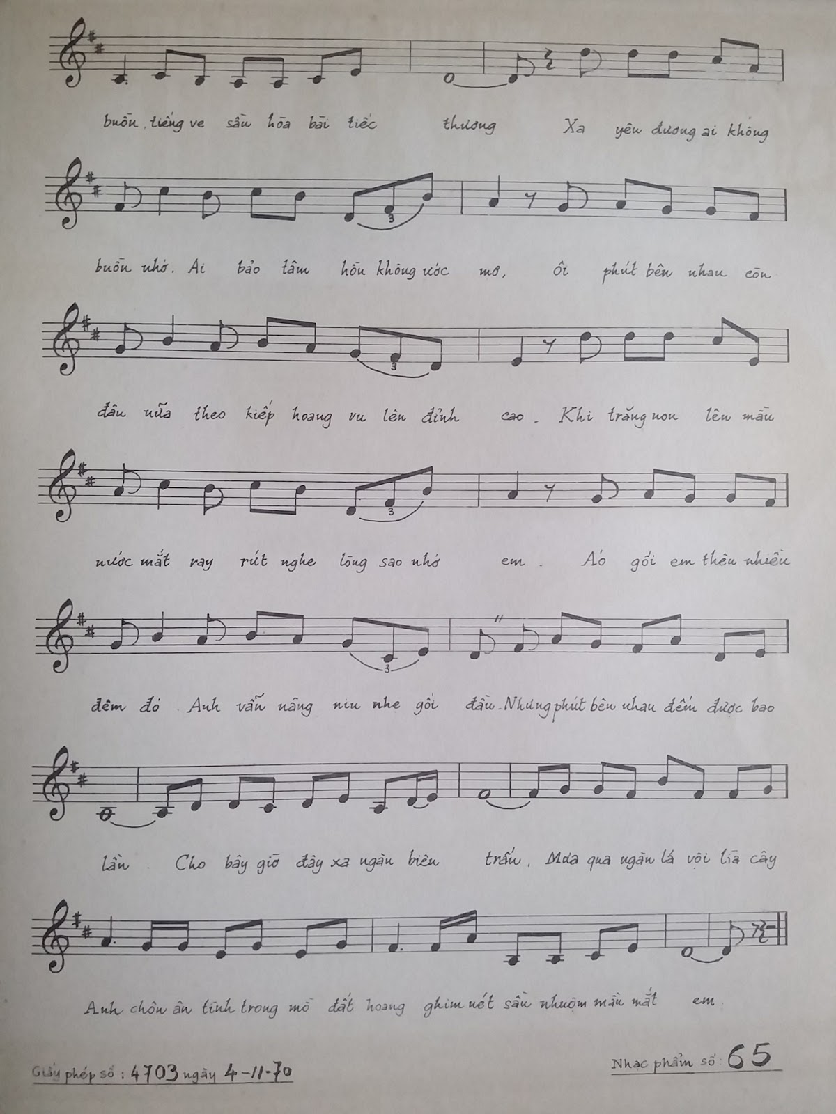 Sheet nhạc Nét sầu - Trang 3