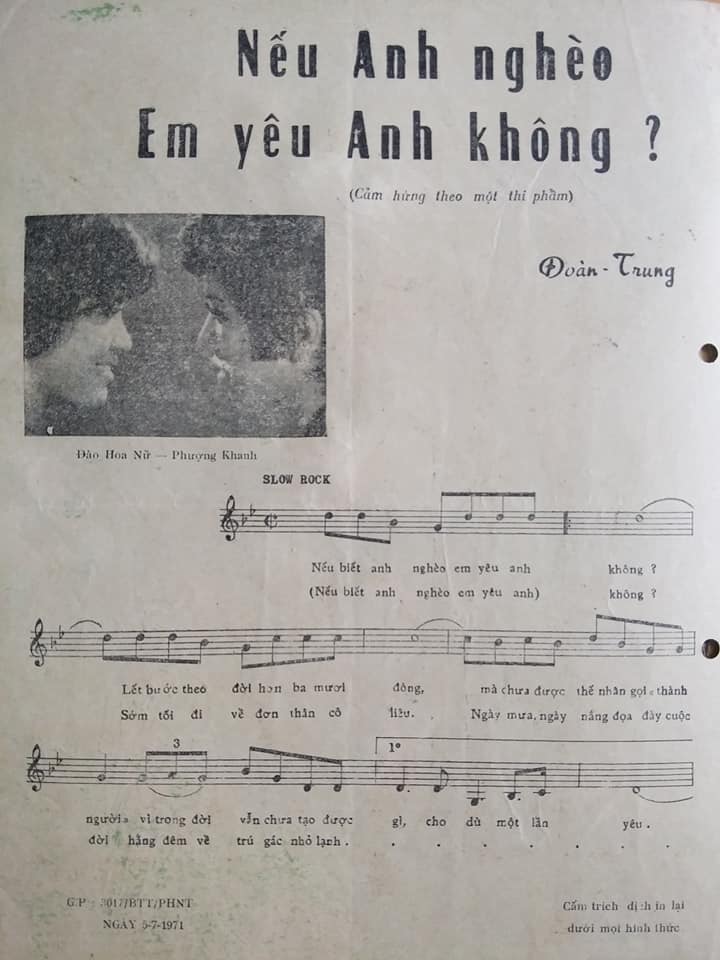 Sheet nhạc Nếu anh nghèo em yêu anh không? - Trang 2