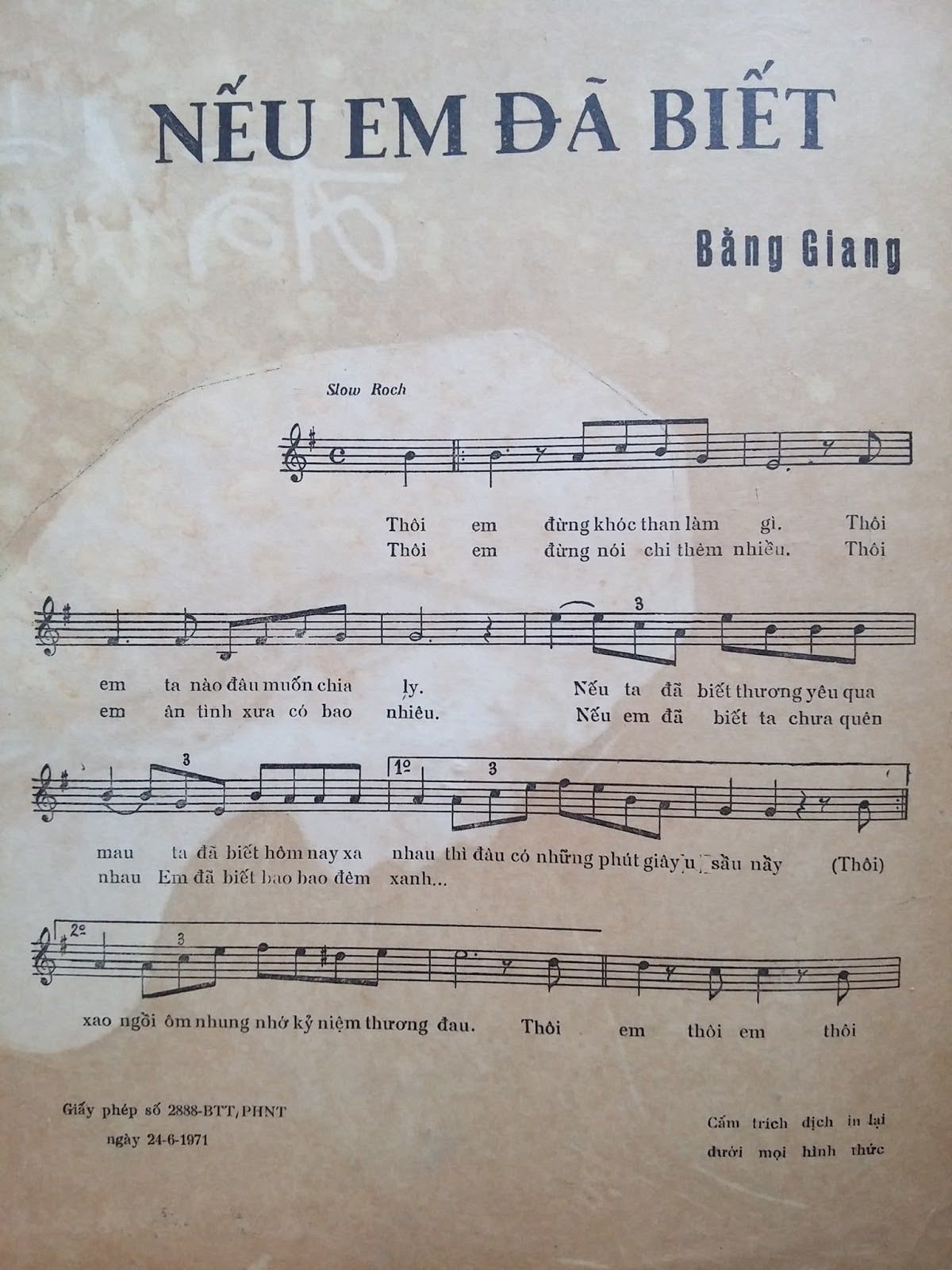 Sheet nhạc Nếu em đã biết - Trang 2