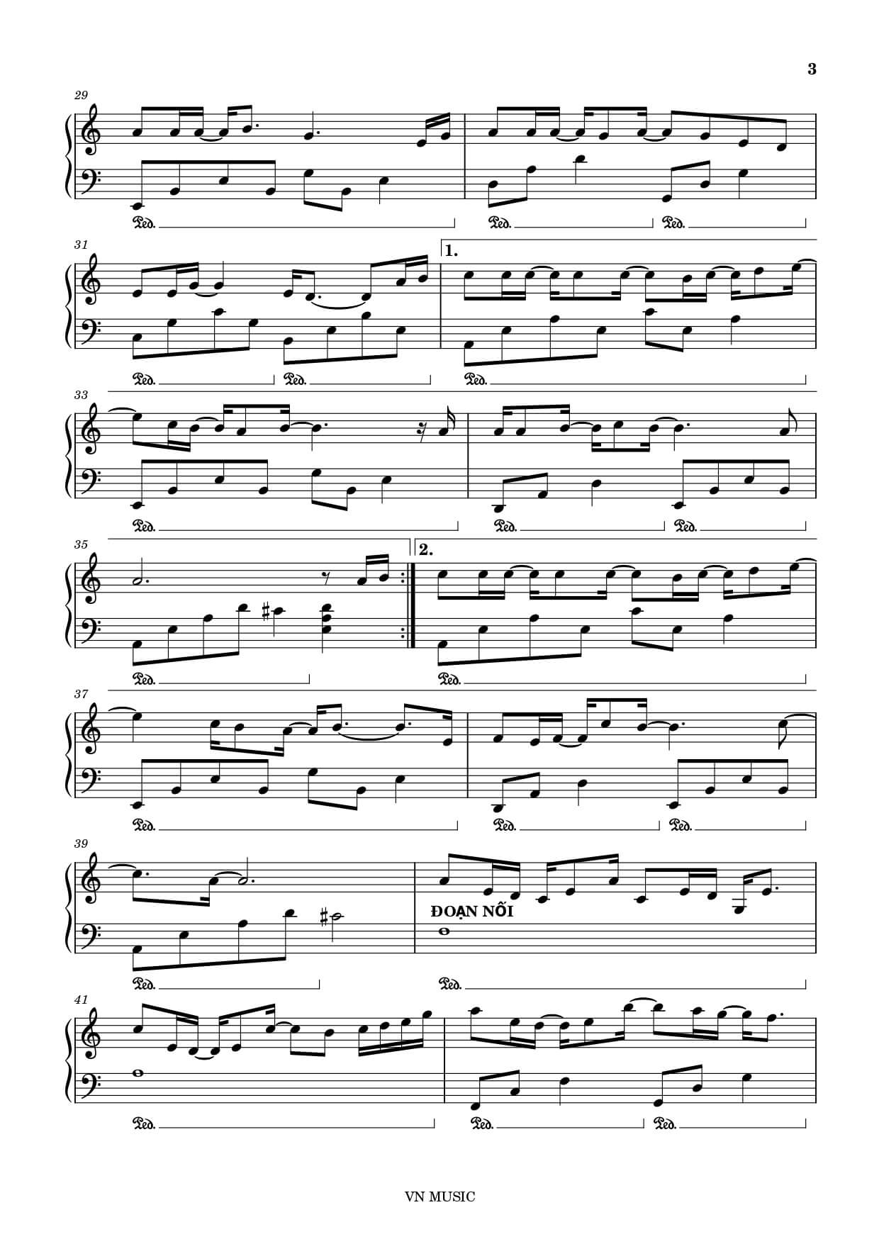 Sheet nhạc Ngày mai người ta lấy chồng - Trang 3