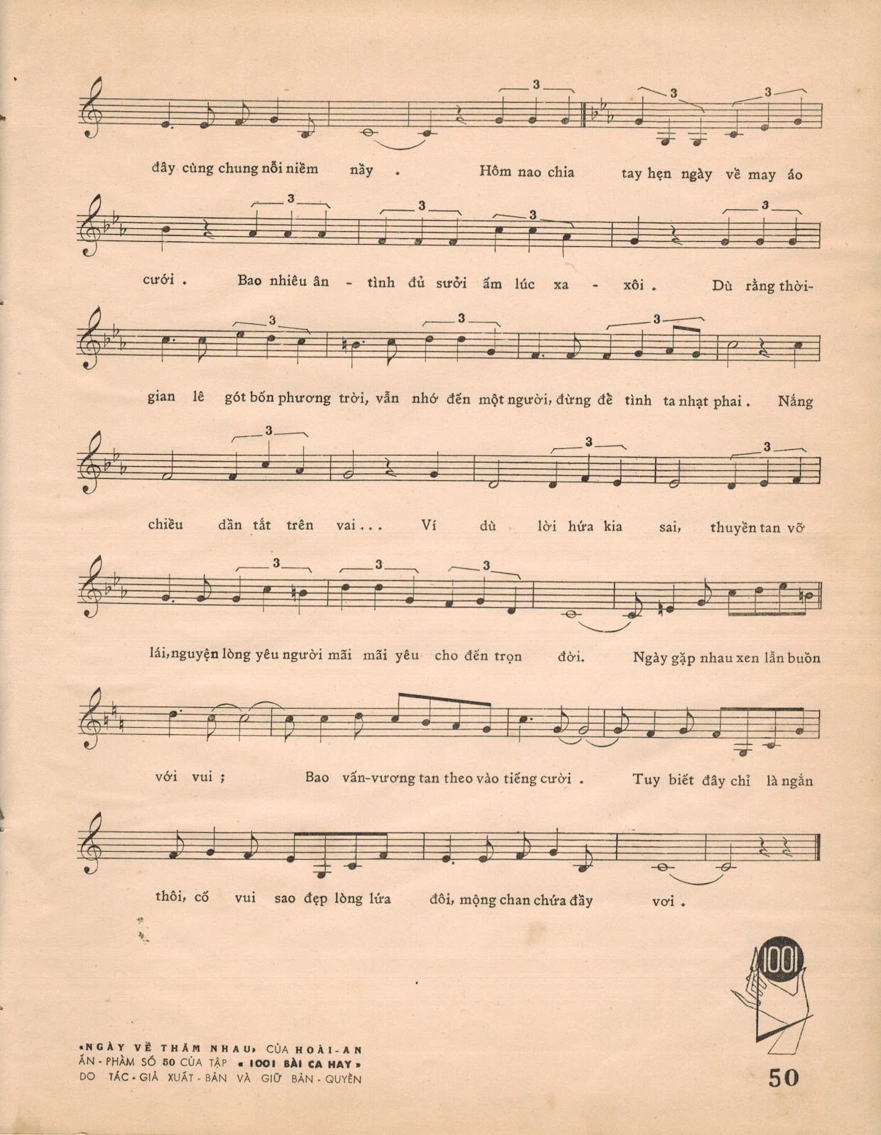 Sheet nhạc Ngày về thăm nhau - Trang 3