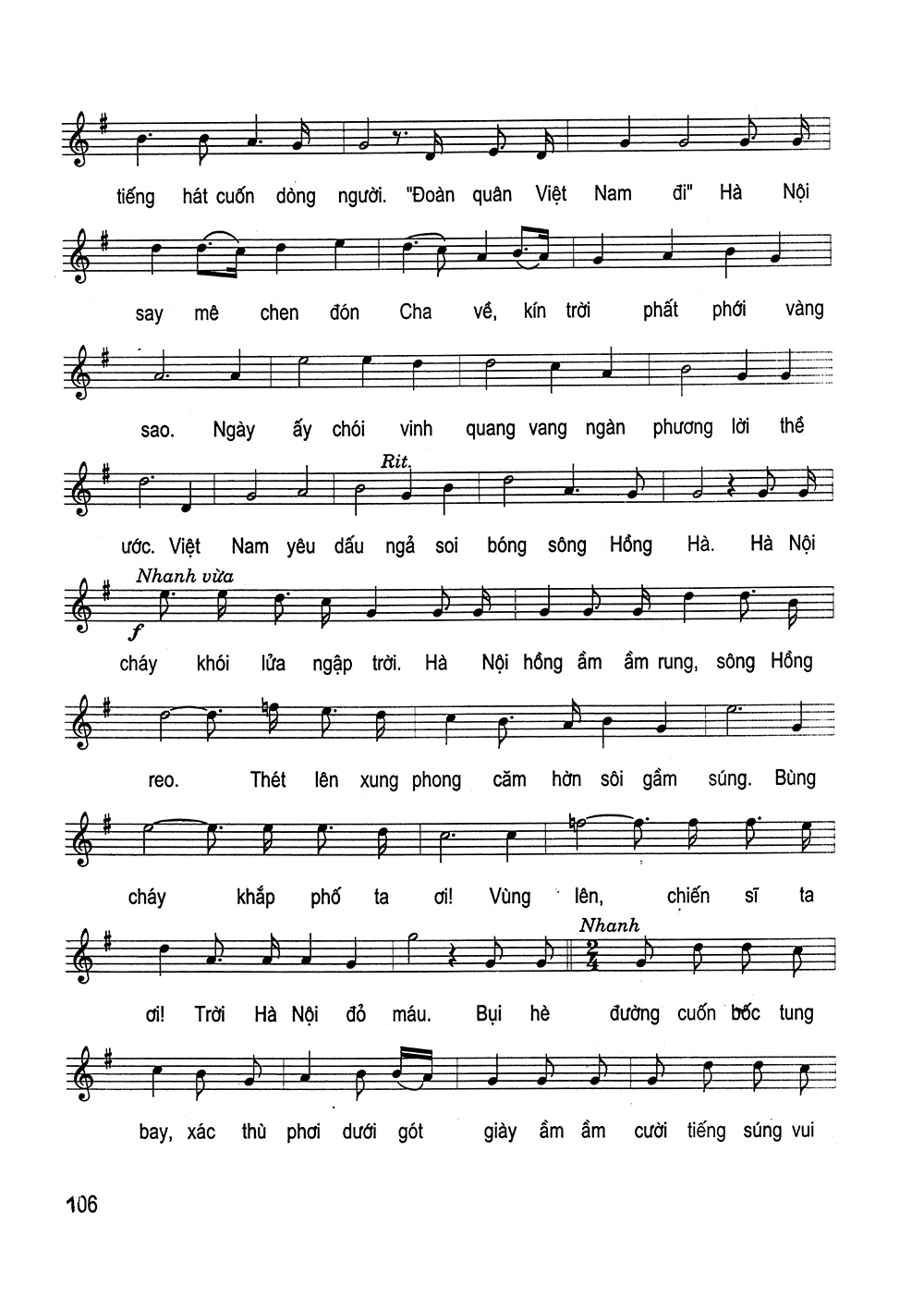 Sheet nhạc Người Hà Nội - Trang 3