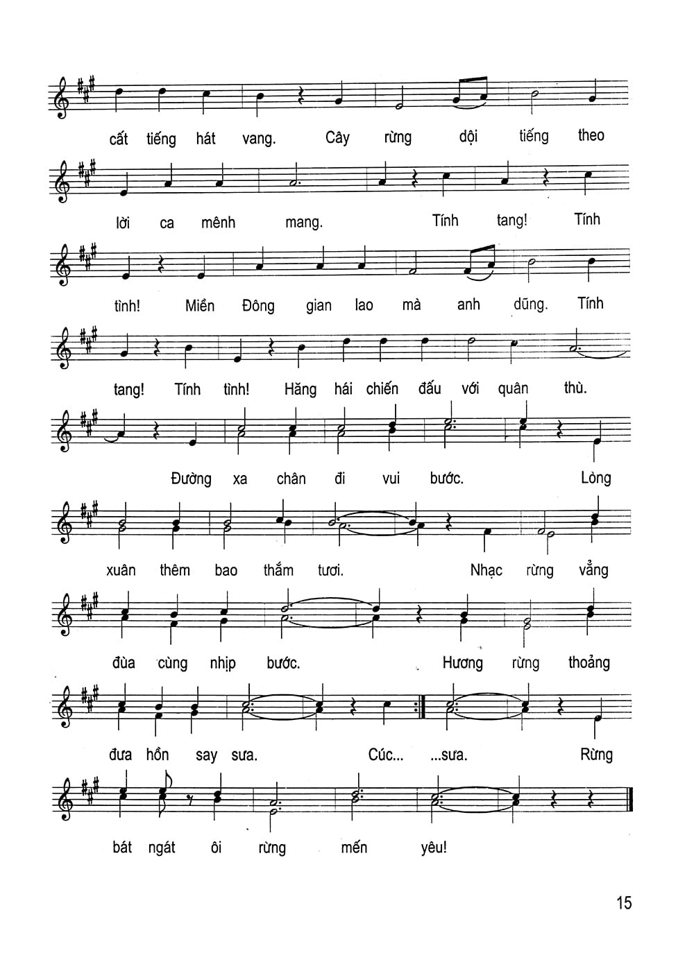 Sheet nhạc Nhạc rừng - Trang 2