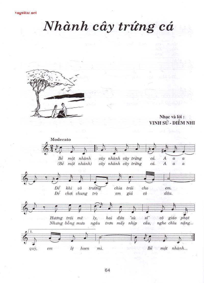 Sheet nhạc Nhành cây trứng cá - Trang 1
