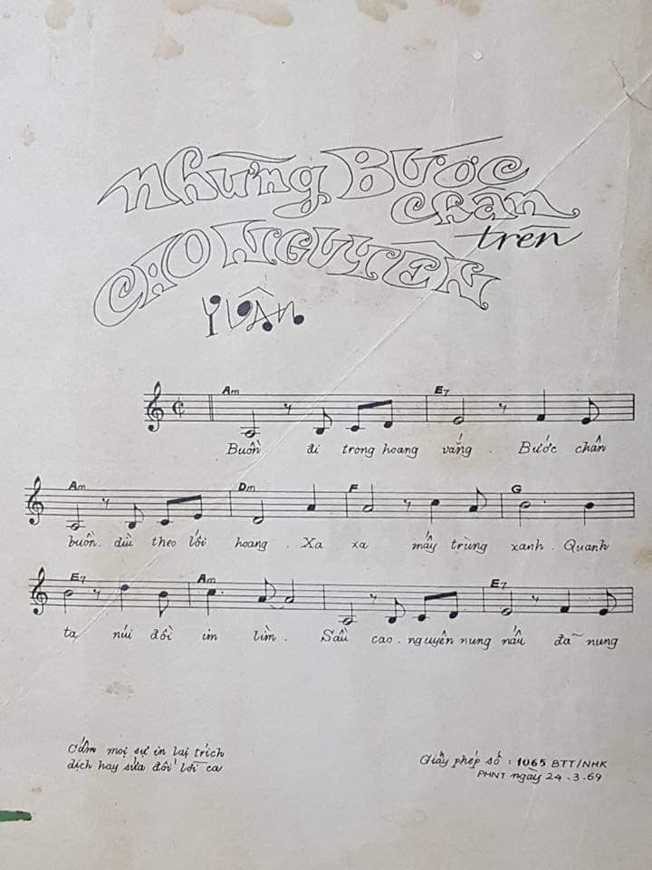 Sheet nhạc Những bước chân trên cao nguyên - Trang 2