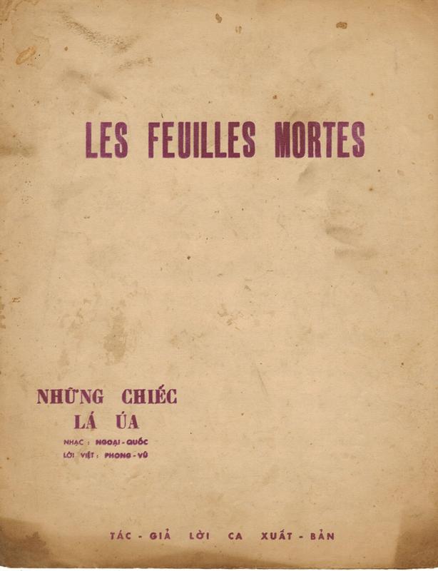 Sheet nhạc Những chiếc lá úa - Trang 1